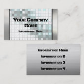 モザイク銀製の金属の一見の名刺 名刺 (正面/裏面)