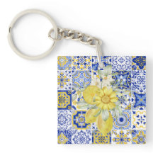 モザイク開花（青と黄）