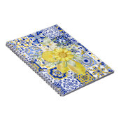 モザイク開花（青と黄） ノートブック (右側)