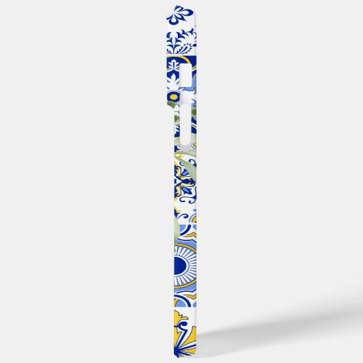 モザイク開花(青と黄) Case-Mate iPhoneケース (裏面 / 左)