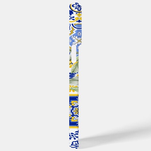 モザイク開花(青と黄) Case-Mate iPhoneケース (裏面 / 右)