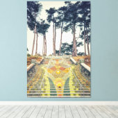 モザイク階段 キャンバスプリント (インサイチュ (ウッドフロア))