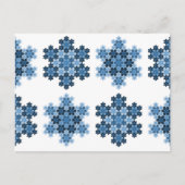 モザイク雪 ポストカード (正面)