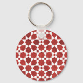 モザイク風のマロカインルージロゼット キーホルダー (正面)