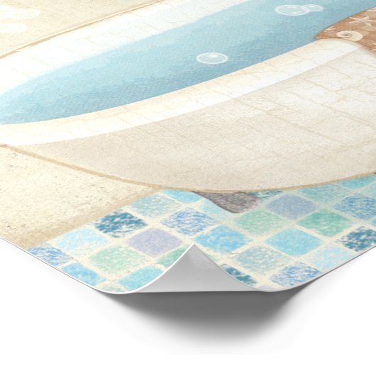 モザイク風呂 ポスター (角)