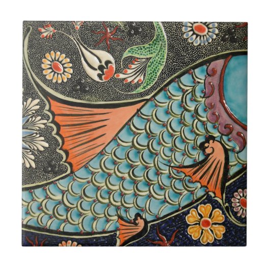 モザイク魚のFash タイル (正面)