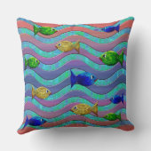 モザイク魚枕 クッション (裏面)