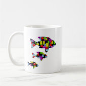 モザイク魚 コーヒーマグカップ (左)