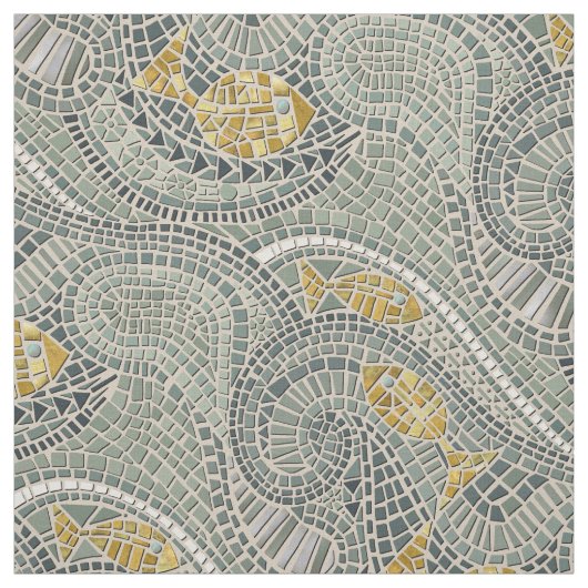 モザイク魚 ファブリック (見本)