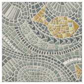 モザイク魚 ファブリック (クローズアップ)