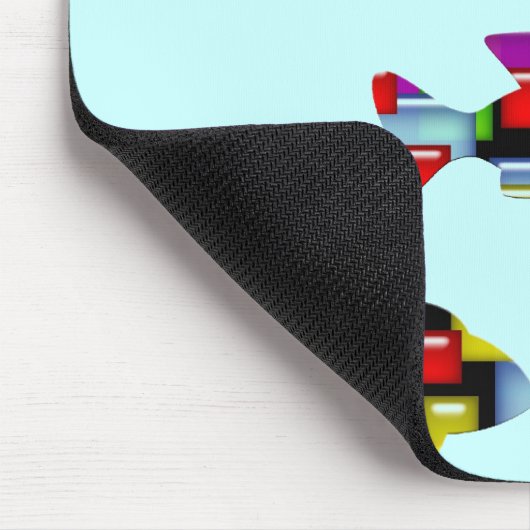 モザイク魚 マウスパッド (コーナー)