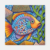 モザイク魚 マグネット (正面)