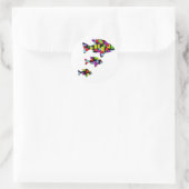 モザイク魚 ラウンドシール (バッグ)