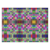 モザイク鮮やかな色の抽象芸術ギリシャの動機 テーブルクロス (正面(横))