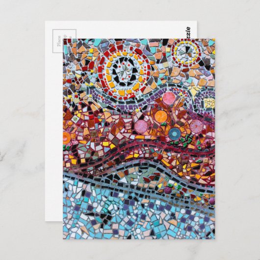 モザイク鮮やかウォールアート ポストカード (正面/裏面)