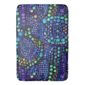 モザイク鮮やかカラフルタイル模様 バスマット (正面縦)