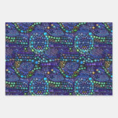 モザイク鮮やかカラフルタイル模様 ラッピングペーパーシート (正面)