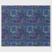 モザイク鮮やかカラフルタイル模様 ラッピングペーパー (フラット)