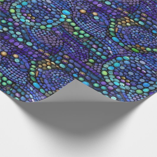 モザイク鮮やかカラフルタイル模様 ラッピングペーパー (角)