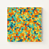 モザイク鮮やかパターン ノートブック (裏面)