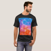 モザイク鮮やか:数々の – 色の抽象芸術背景 Tシャツ (正面フル)