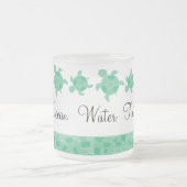 モザイク・ウミガメ フロストグラスマグカップ (中央)