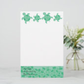 モザイク・ウミガメ 便箋 (スタンド正面)