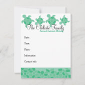 モザイク・ウミガメ 招待状 (正面)