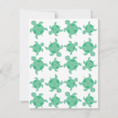 モザイク・ウミガメ 招待状 (裏面)