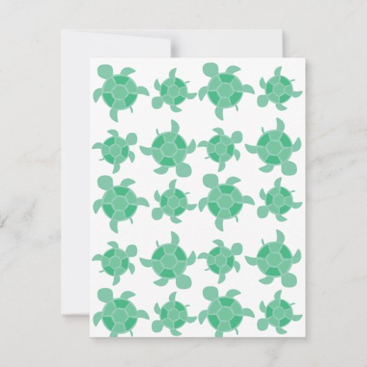 モザイク・ウミガメ 招待状 (裏面)