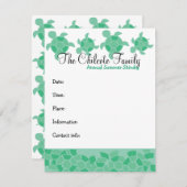 モザイク・ウミガメ 招待状 (正面/裏面)