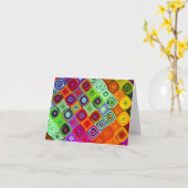 モザイク カード (黄色い花)