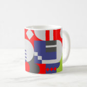 モザイク コーヒーマグカップ (正面右)