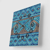 モザイク スクエア壁時計 (傾斜)