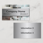 モザイク・タイルの名刺 名刺 (正面/裏面)