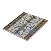 モザイク・タイルc1890のヴィンテージのデザイン タイル (側面)