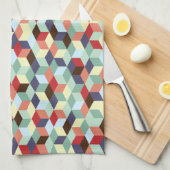 モザイク、タオル キッチンタオル (四つ折り)