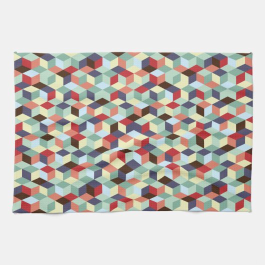 モザイク、タオル キッチンタオル (横)