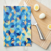 モザイク、タオル キッチンタオル (四つ折り)