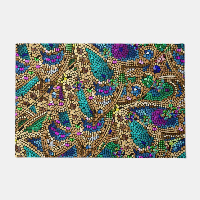 モザイク ドアマット (正面)