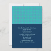 モザイク ブライダル シャワー 招待状 (裏面)