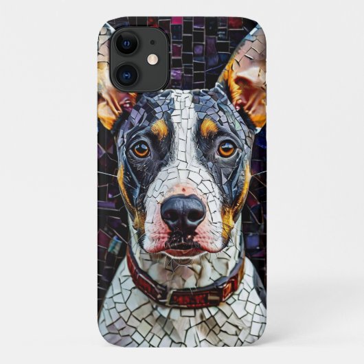 モザイク・ブルテリア ペット愛好家デザイン Case-Mate iPhoneケース (裏面)