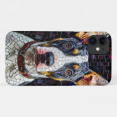 モザイク・ブルテリア ペット愛好家デザイン Case-Mate iPhoneケース (裏面(横))