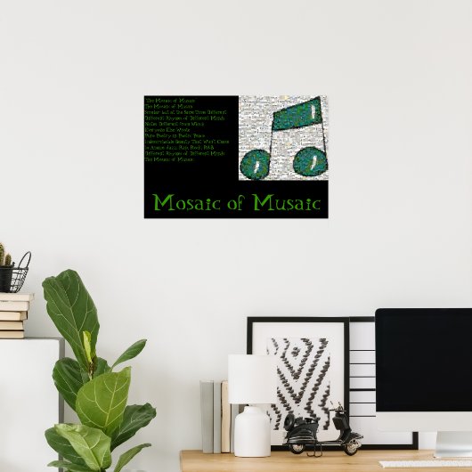 モザイク ポスター (ホームオフィス)