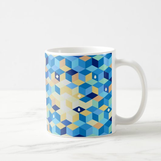 モザイク、マグ コーヒーマグカップ (右)