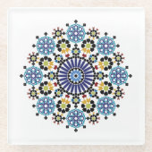 モザイク・マロカイン!ゼリゲマロカイン ガラスコースター (正面)