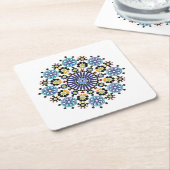 モザイク・マロカイン！ゼリゲマロカイン スクエアペーパーコースター (アングル)