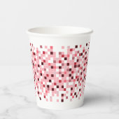 モザイク、小さな正方形。 紙コップ (裏面)