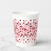モザイク、小さな正方形。 紙コップ (右)
