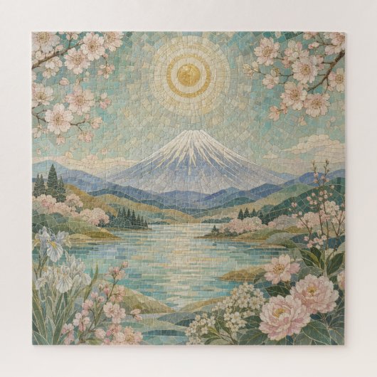 モザイク 春の静けさ ジグソーパズル (縦)